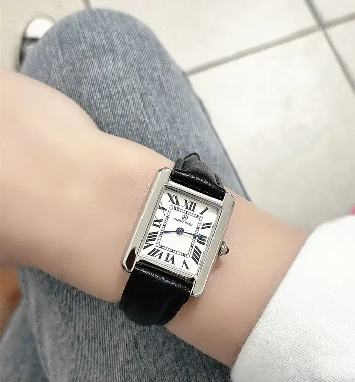 Pablo Raez hommes femmes Couple montre à Quartz Rectangle carré chiffres romains Orologio dames de luxe nouvelle montre-bracelet classique homme horloge