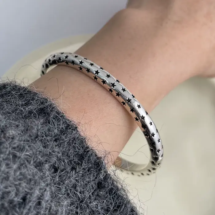 Bracelet rétro en argent Sterling 925 fait à la main pour femmes et hommes occasions spéciales cadeau anniversaire fiançailles mariage