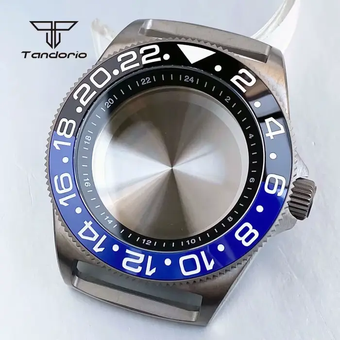 Boîtier de montre de plongée en titane 42mm GMT NH34
