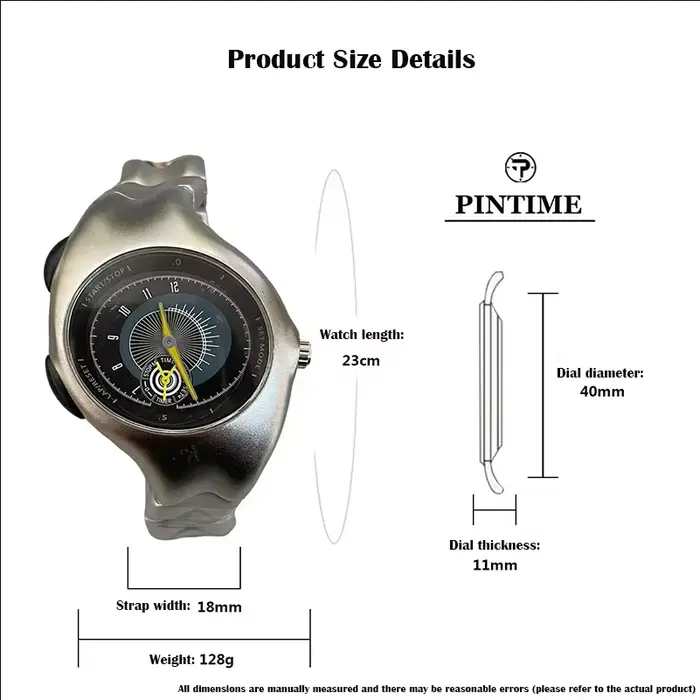 Alien Twist – montre originale déformée Y2K pour hommes