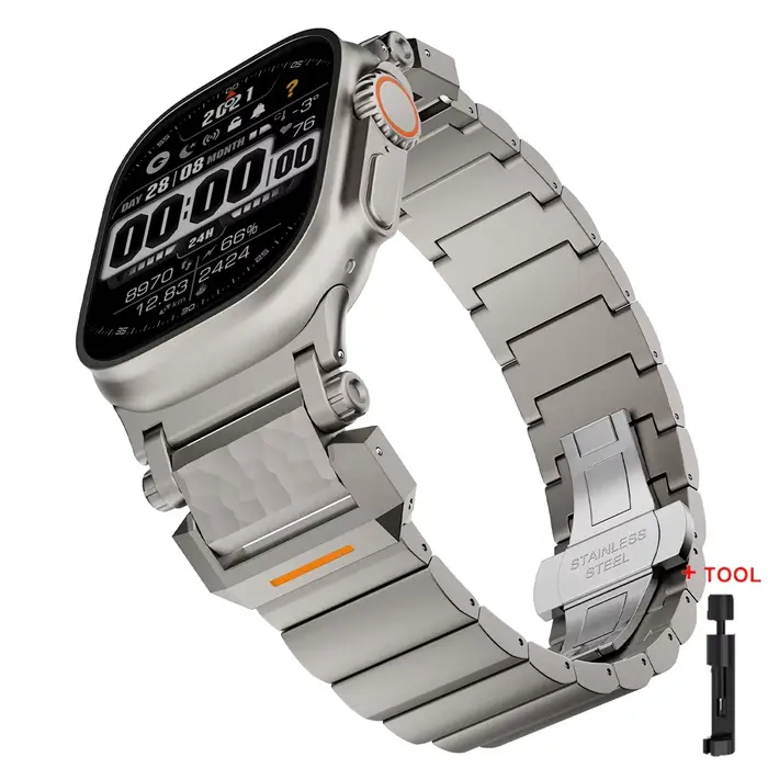Bracelet en titane pour Apple Watch Ultra 3 49mm 44mm 45mm 46mm, pour IWatch série 11 10 9 8 7 6 SE,