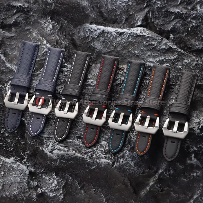 Bracelet de montre en toile de voile de qualité supérieure pour Seiko