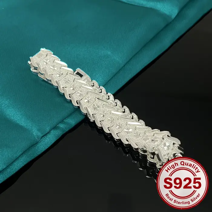 Nouveau Original 925 en argent sterling joli Bracelet large pour les femmes créateur de mode bijoux fête accessoires de mariage