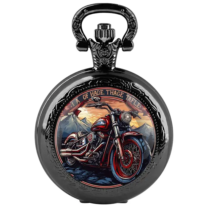Montre de poche Vintage pour moto pour hommes