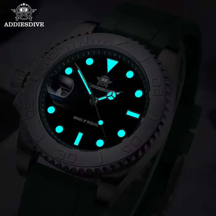 ADDIESDIVE montre à lunette rotative pour hommes 41mm
