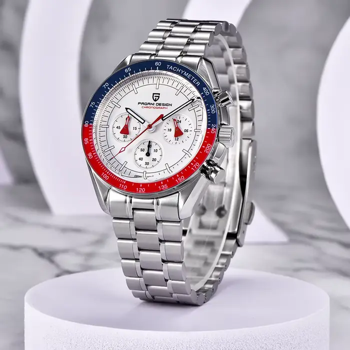 Montre de sport PAGANI DESIGN 2026 avec lunette saphir