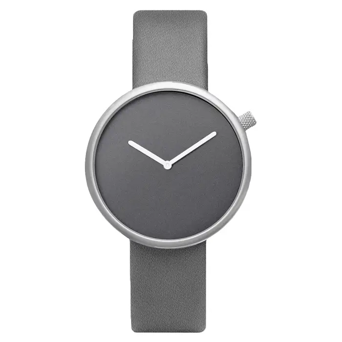 TOMI montre en cuir de Style minimaliste pour femme montre de mode sans échelle à petit disque pour 