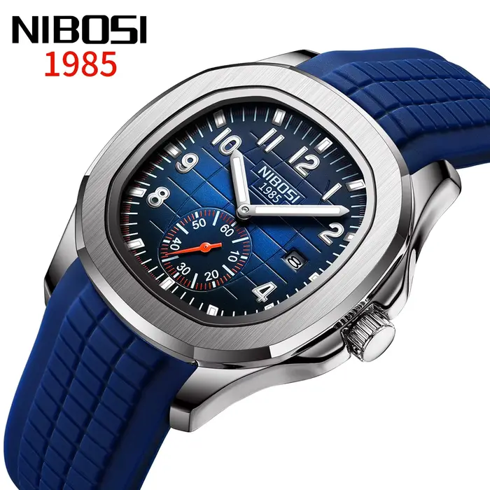 NIBOSI nouvelles montres pour homme en acier inoxydable étanche marque Design mode sport hommes mont
