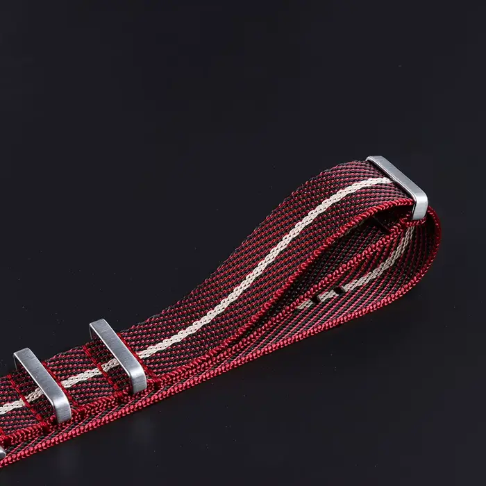 Bracelet militaire premium en nylon pour homme et femme 18 20 22mm avec 7 couleurs pour montres traditionnelles occasions spéciales