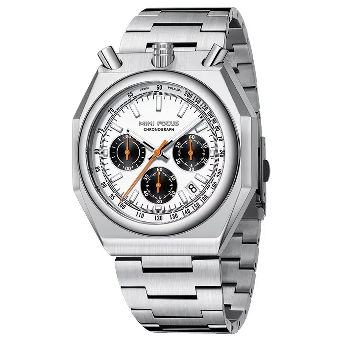 Montres créatives de luxe décontractées en argent pour hommes