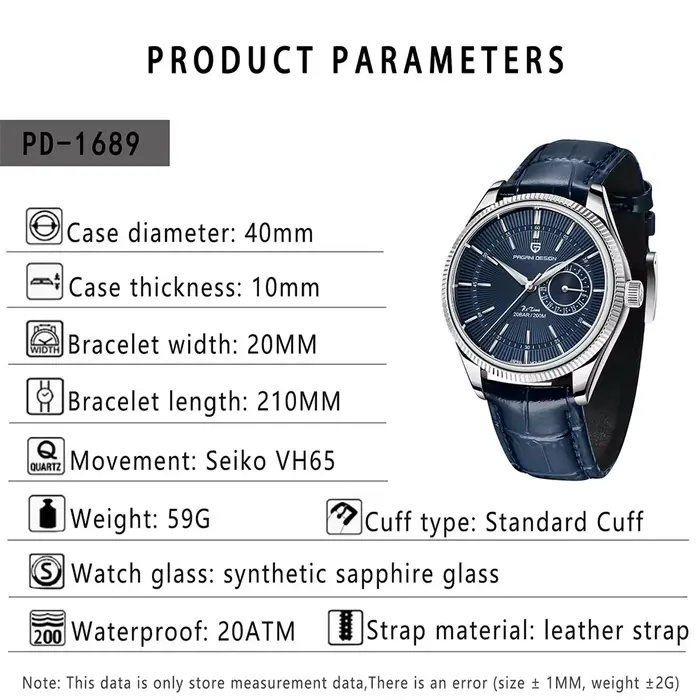 Nouvelle montre pour homme PAGANI DESIGN VH65