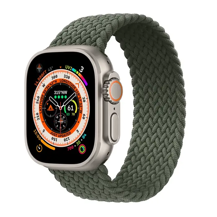 Bracelet Tressé Solo Loop pour Apple Watch, Bracelet iWatch Series 10, 9, SE, 8, 7, 6, 5, 4, Ultra 2