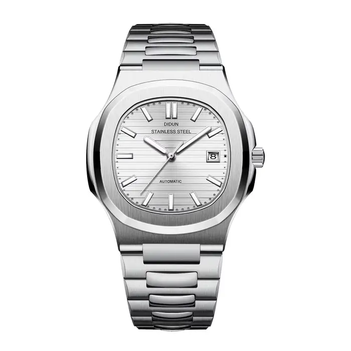 DIDUN – montre de luxe pour hommes, montre mécanique automatique militaire, en acier inoxydable, lum