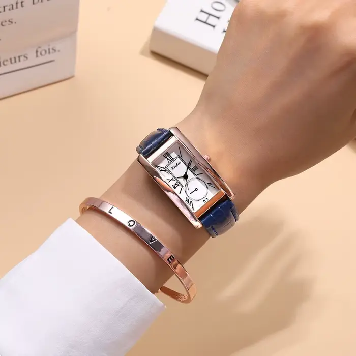 2025 nouvelle mode fine bracelet montre femme rectangle quartz casual rome échelle dames montres