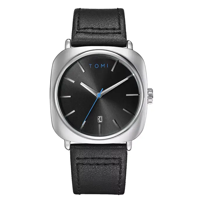 TOMI montre de conception d'affaires de mode pour hommes montre à petit disque carré de haute qualit