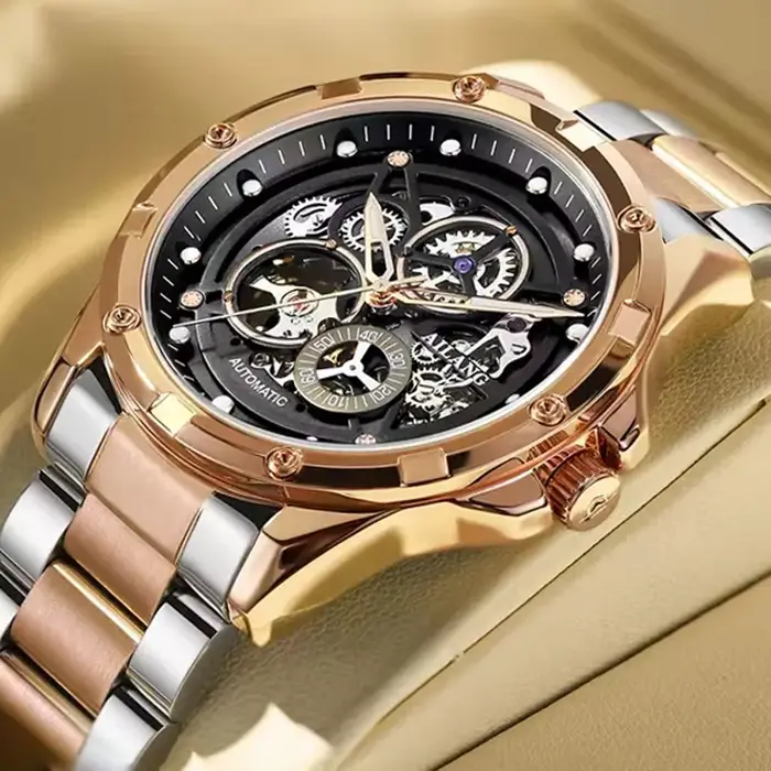 Montre homme Ailang entièrement automatique à mouvement mécanique