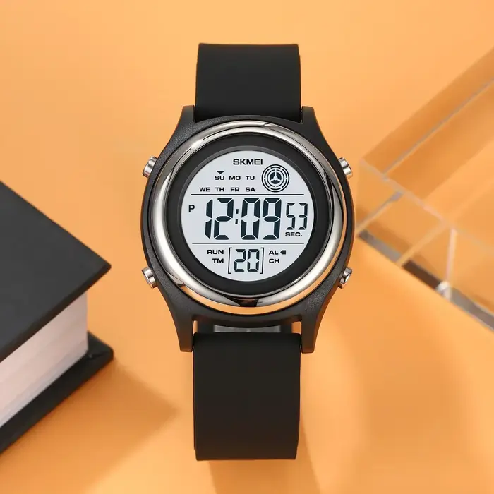 SKMEI luxe étanche antichoc Sport compte à rebours montres femmes montre-bracelet numérique