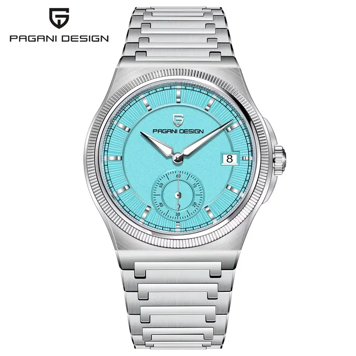 PAGANI DESIGN Montre mécanique pour homme, rare et limitée, style luxueux, en acier inoxydable, verr