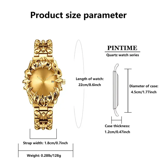 Montre à quartz pour homme, 1 pièce, boîtier rond élégant et luxueux, corps en alliage, fonction calendrier, batterie non rechargeable, fonction lumineuse