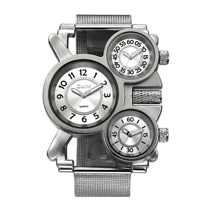 Oulm-Montre à Quartz en Maille pour Homme