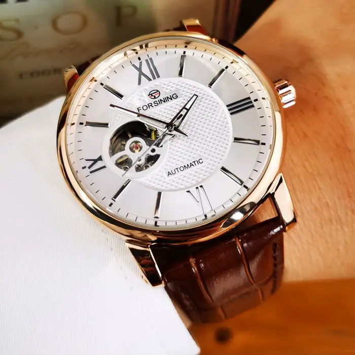 Montre mécanique squelette Forsining pour homme
