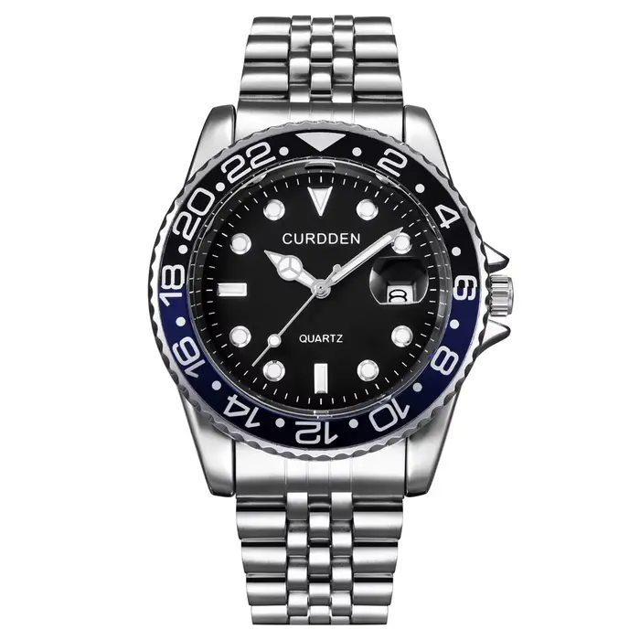 Design Original CURDDEN marque montres pour hommes mode entièrement en acier inoxydable doré Date mo