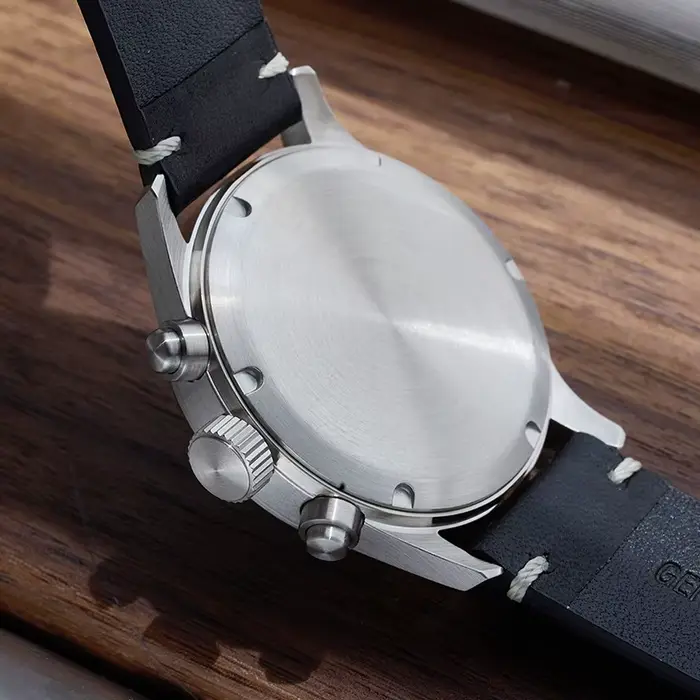 Milifortic 39mm homme chronographe montre VS75 mouvement à Quartz à énergie solaire rétro lumineux étanche