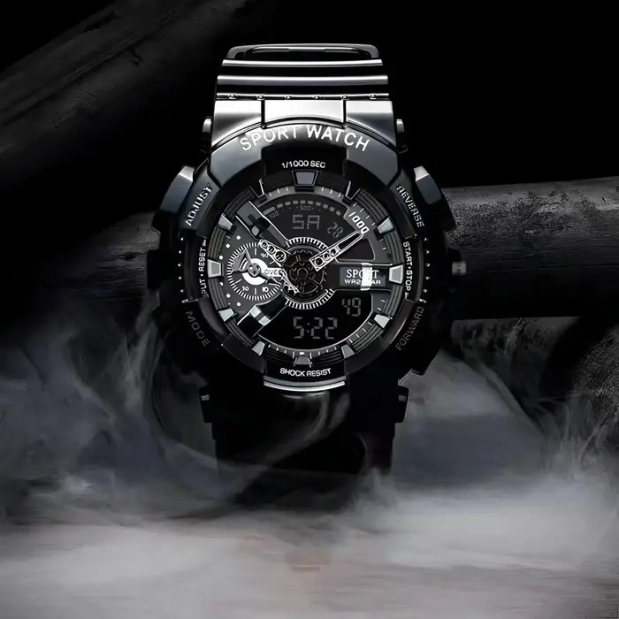 Montre de sport électronique multifonction pour hommes, montres pour jeunes, tendance de la mode