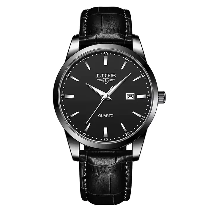 LIGE montres pour hommes de luxe de haute qualité montre en cuir de mode pour hommes étanche Origina