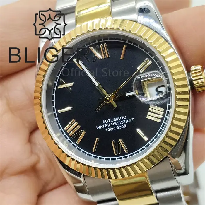 Montre à cadran en chiffres romains pour homme