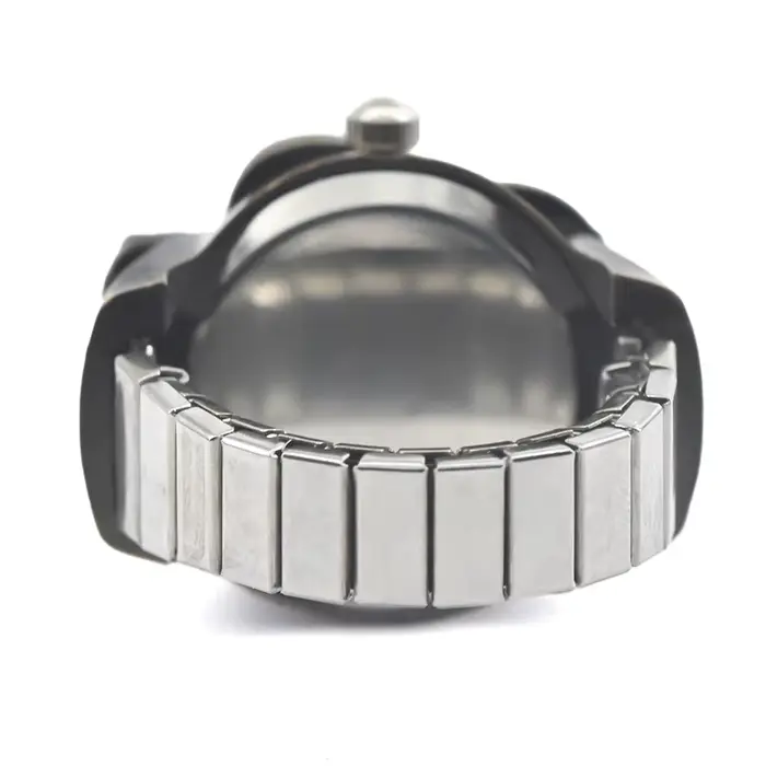 Montre à quartz à cadran circulaire en alliage unisexe