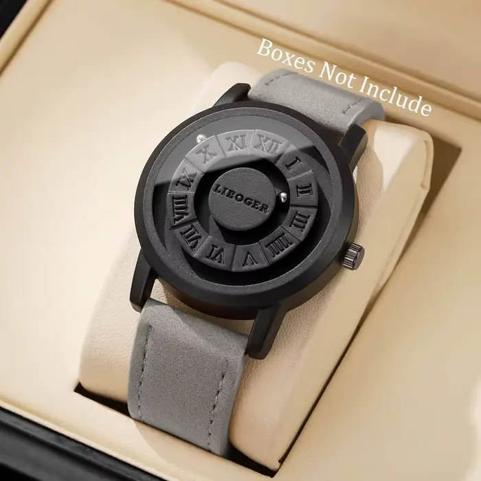 Montres pour hommes à suspension magnétique tendance, montres décontractées pour hommes, cadran roma