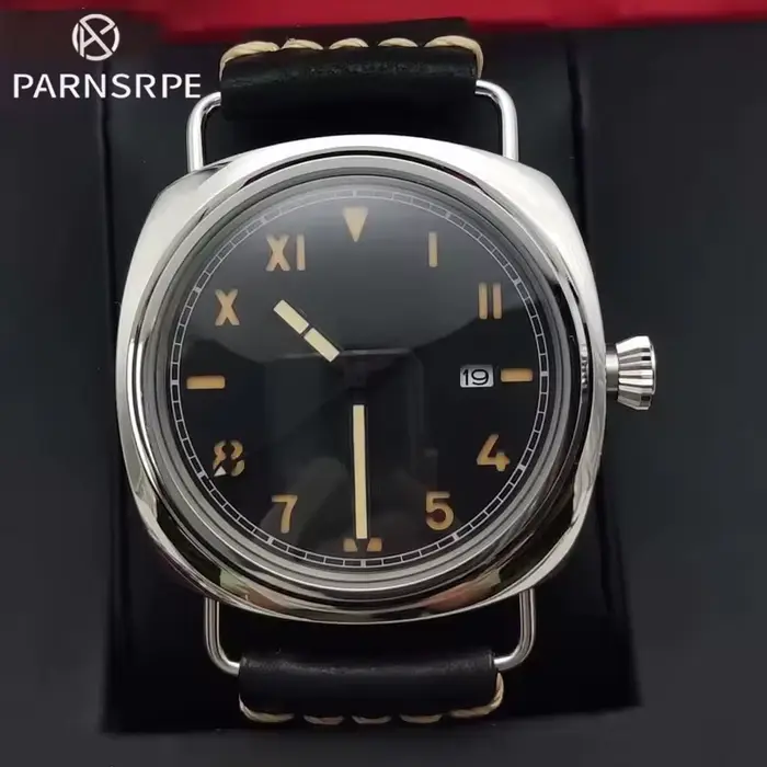 PARNSRPE Montre automatique à cadran noir