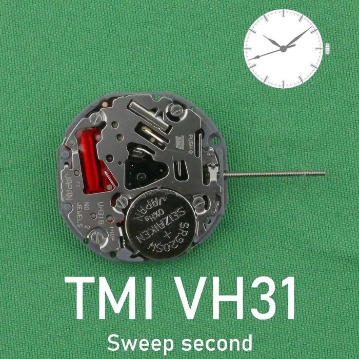 TMI VH31 mouvement nouveau japon VH31 mouvement Original SII/TMI VH31 mouvement de montre 3 mains ba