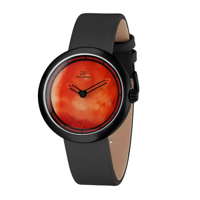 Montre Daniel Gorman Créative Terre Mode Sport Homme Quartz Cuir Occasions Spéciales