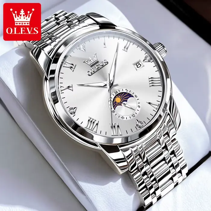 OLEVS 3656 Montre-bracelet de luxe pour homme