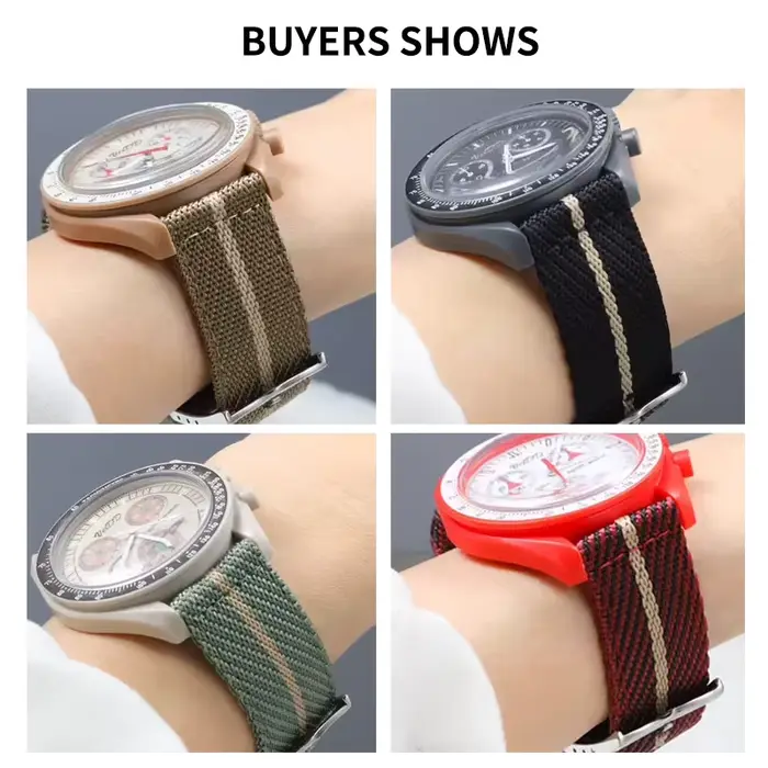 Pour Tudor 1958 Black Bay série respirant imperméable en Nylon toile bracelet de montre 20 22mm dégagement rapide