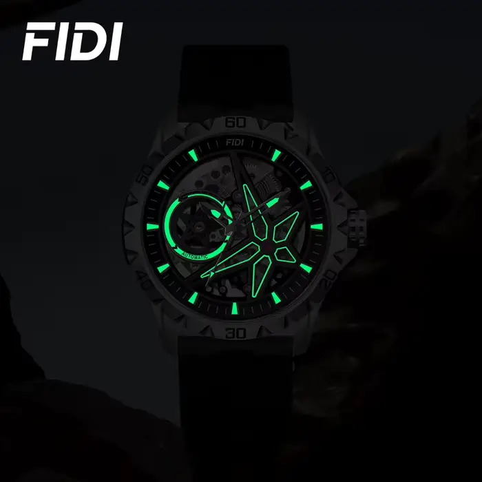 Montre mécanique automatique FIDI Skeleton pour homme