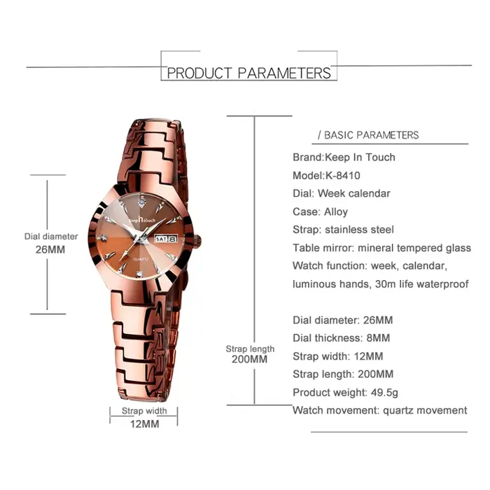 Haute qualité montres femmes montre de mode marque de luxe 2025 Quartz