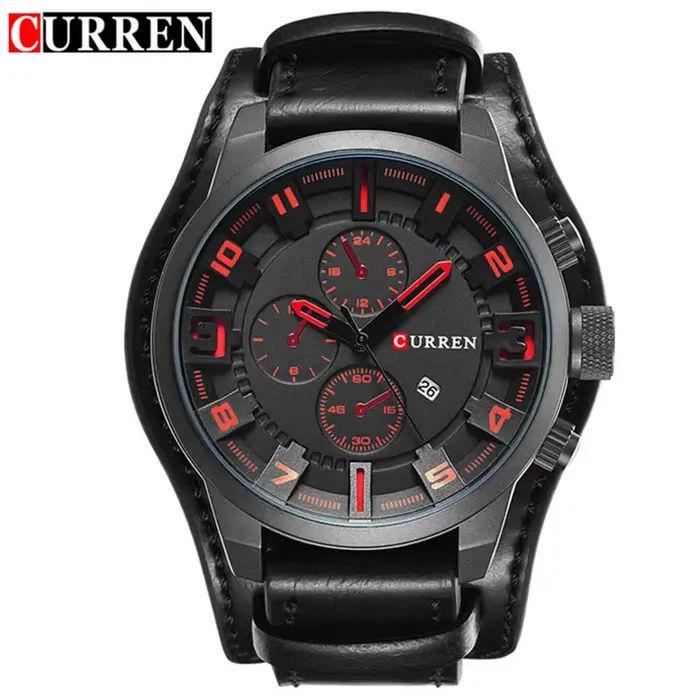 Nouvelles montres CURREN marque de luxe hommes montre bracelet en cuir mode Quartz-montre sport décontracté montre-bracelet Date horloge Relojes 8225