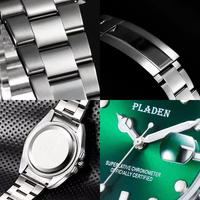 Montre de Luxe Verte sur Mesure pour Homme