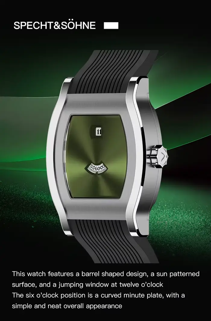 Luxe nouveau Specht & Söhne saut heure automatique mécanique hommes montre saphir cristal acier inoxydable montre-bracelet Reloj Hombre 