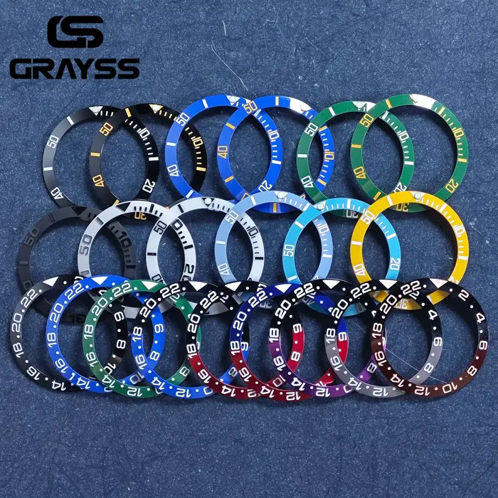 GRAYSS 38mm céramique pour 40mm sous-boîtier de montre en alliage