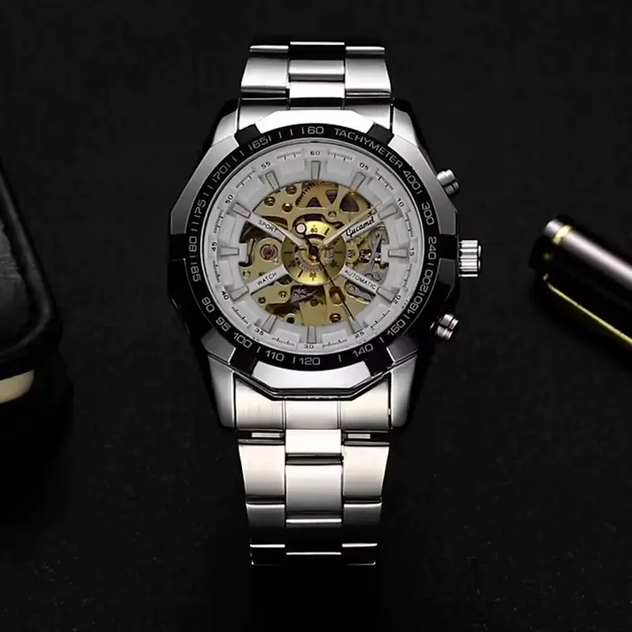 Montre mécanique classique hommes mode lumineux CKOCK