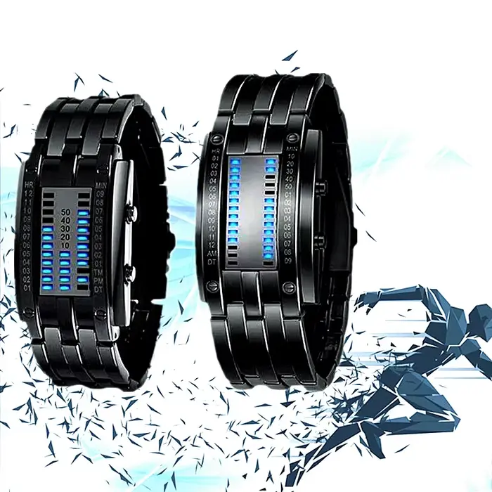 Nouvelles montres Led binaire pour hommes femmes Couple montre mode sport