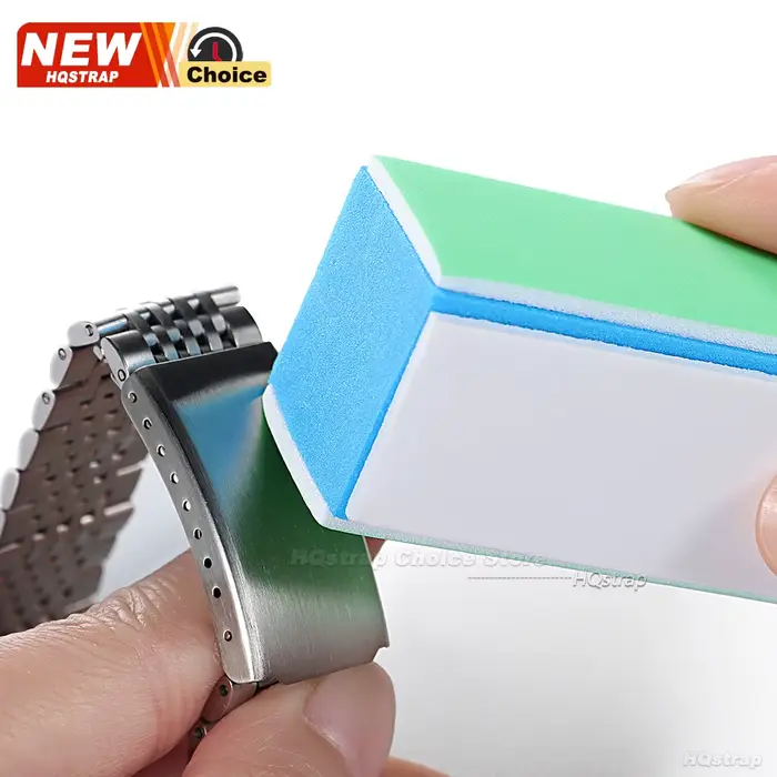 Tiges de polissage pour montres avec 4 côtés grain 1000/4000 outil de nettoyage et de polissage pour pièces de montres-bracelets nettoyage et entretien de montres pour horlogers occasions spéciales