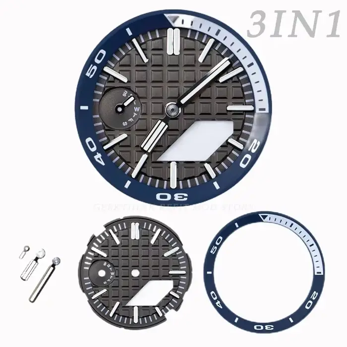Modification de cadran pour montres GA2100 GA2110 avec aiguilles lumineuses et ensemble marqueur d'heure pour femmes et hommes occasions spéciales