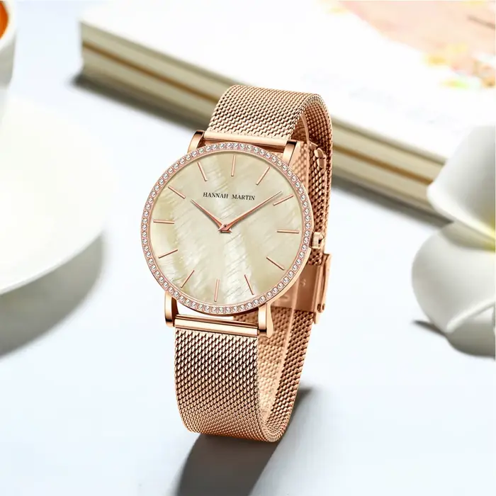 Reloj Mujer mouvement à Quartz japonais montre de luxe pour femmes strass en acier inoxydable mode boîte-cadeau étanche dames montre-bracelet