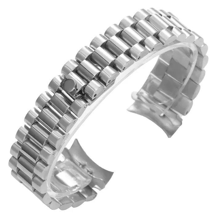 Bracelet en acier inoxydable massif pour Rolex Oyster NH35 avec fermoir Glide Lock pour homme et femme occasions spéciales