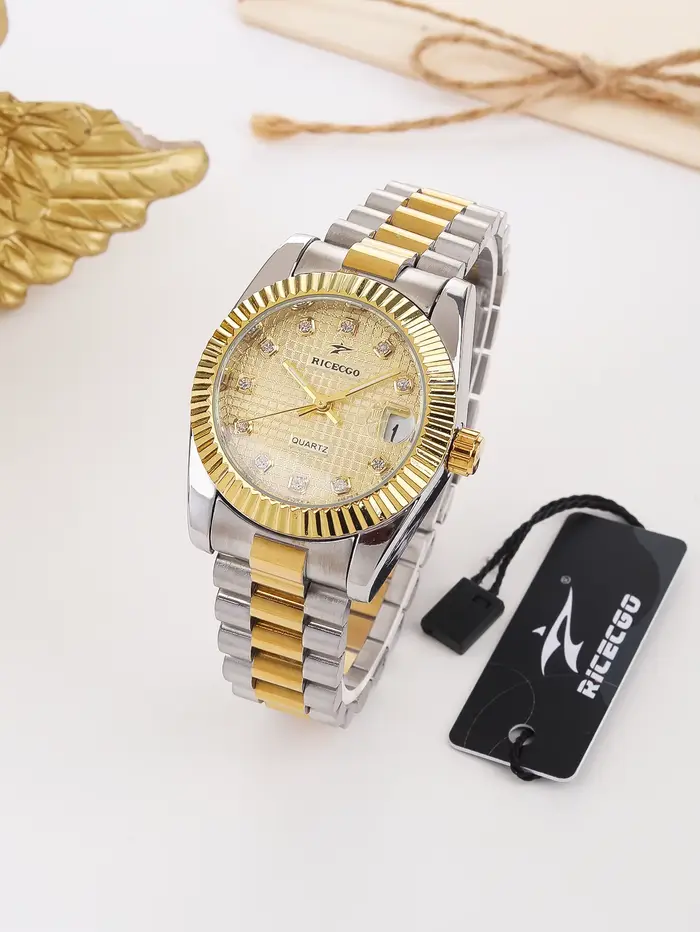 RICECGO montre d'affaires de luxe en strass